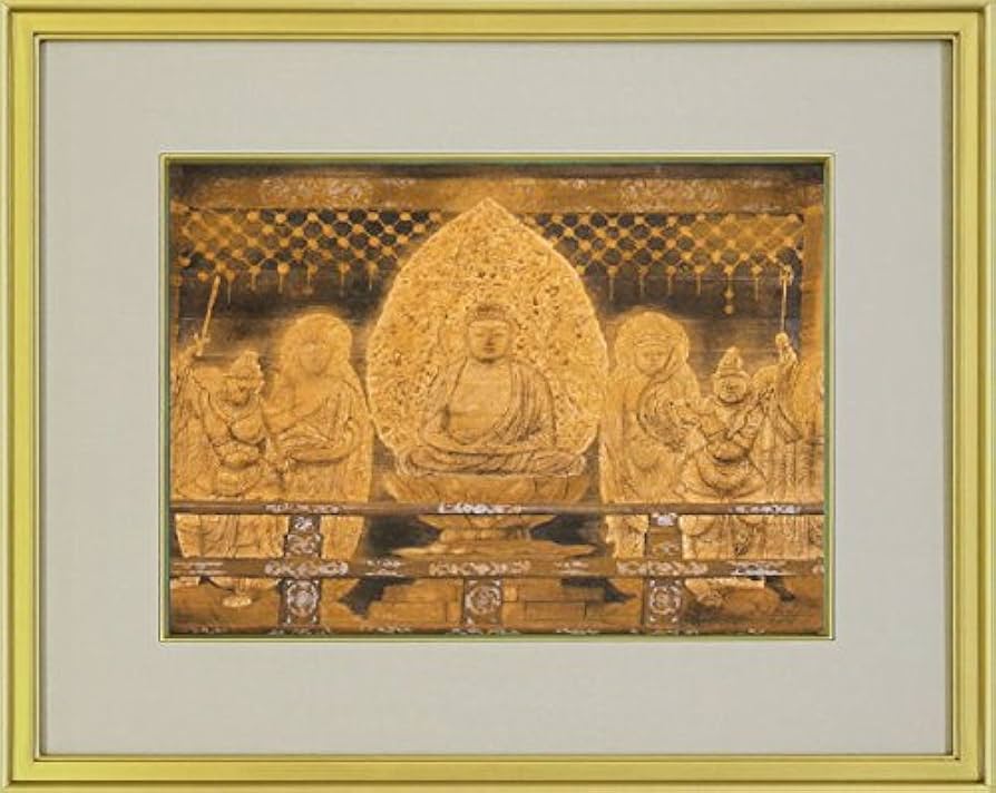【最終値下げ】美品 平山郁夫「薬師寺晩照」岩絵具方式複製画 証明シール有 額縁入 平山郁夫 薬師寺の塔 岩絵具方式複製画 絵画 日本画 : 古都-京都